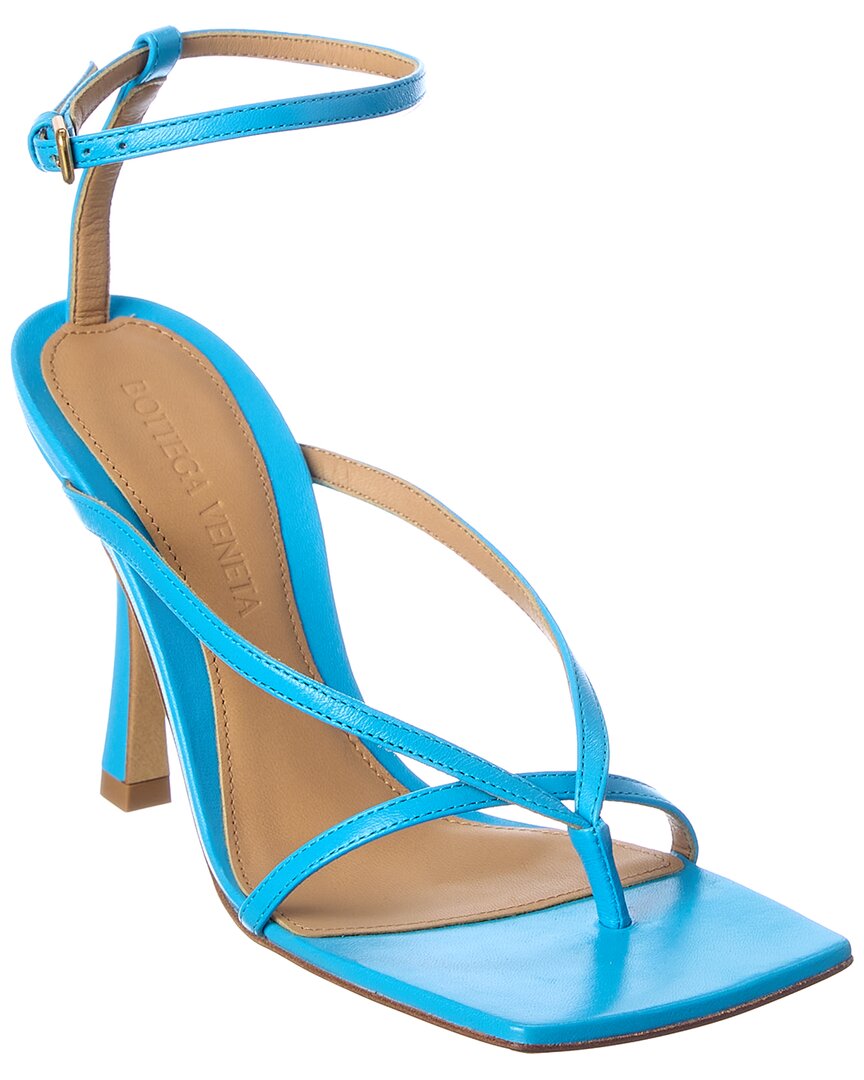 Bottega Veneta Stretch Leather Sandal In Blue