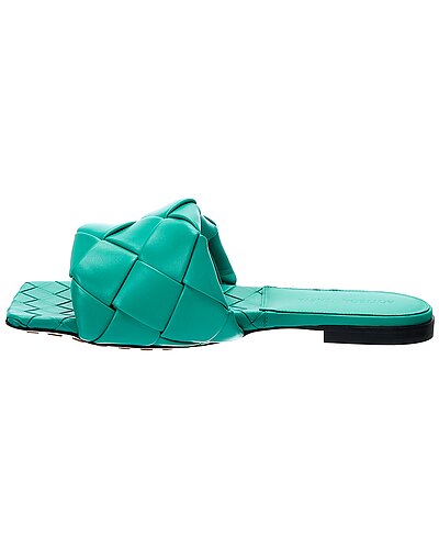 The Lido Intrecciato Leather Sandal