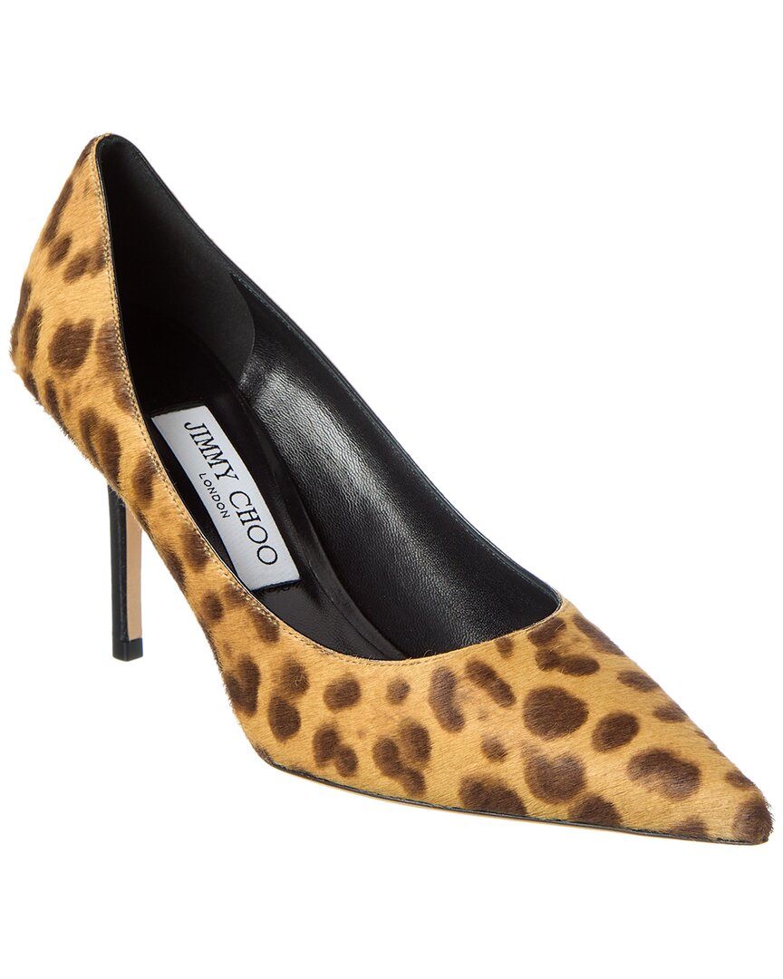 Jimmy Choo Love 85 Haircalf Pump In Beige