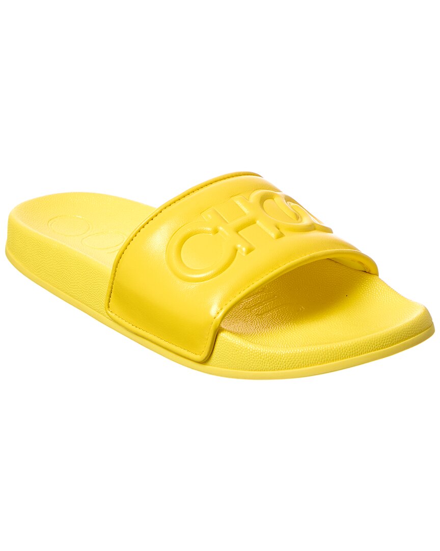 JIMMY CHOO JIMMY CHOO AZARI/F LEATHER SLIDE