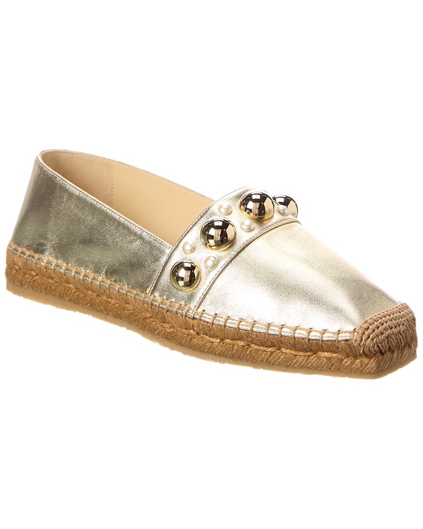 Jimmy Choo Dru Leather Espadrille