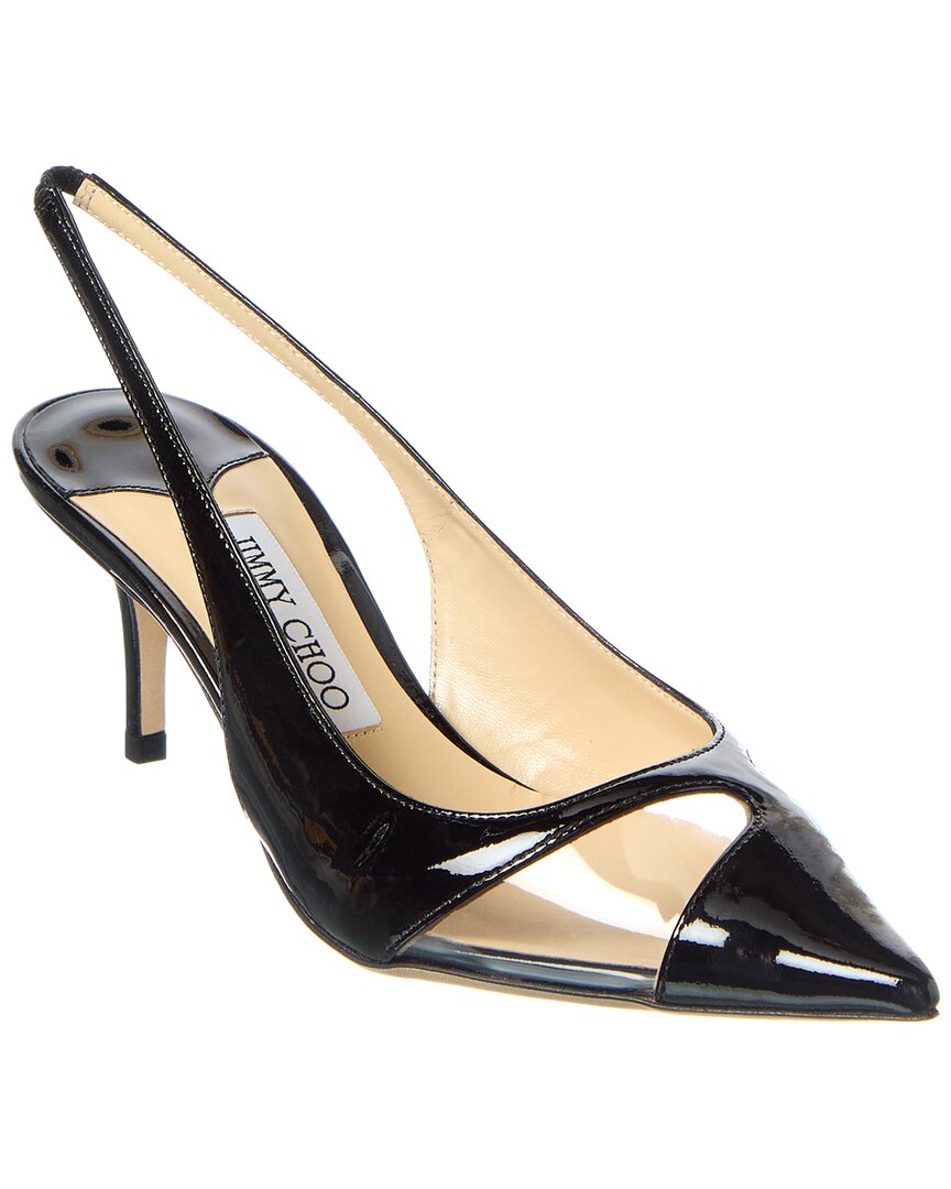 Jimmy Choo Slingback-pumps Aus Lackleder Und Pvc
