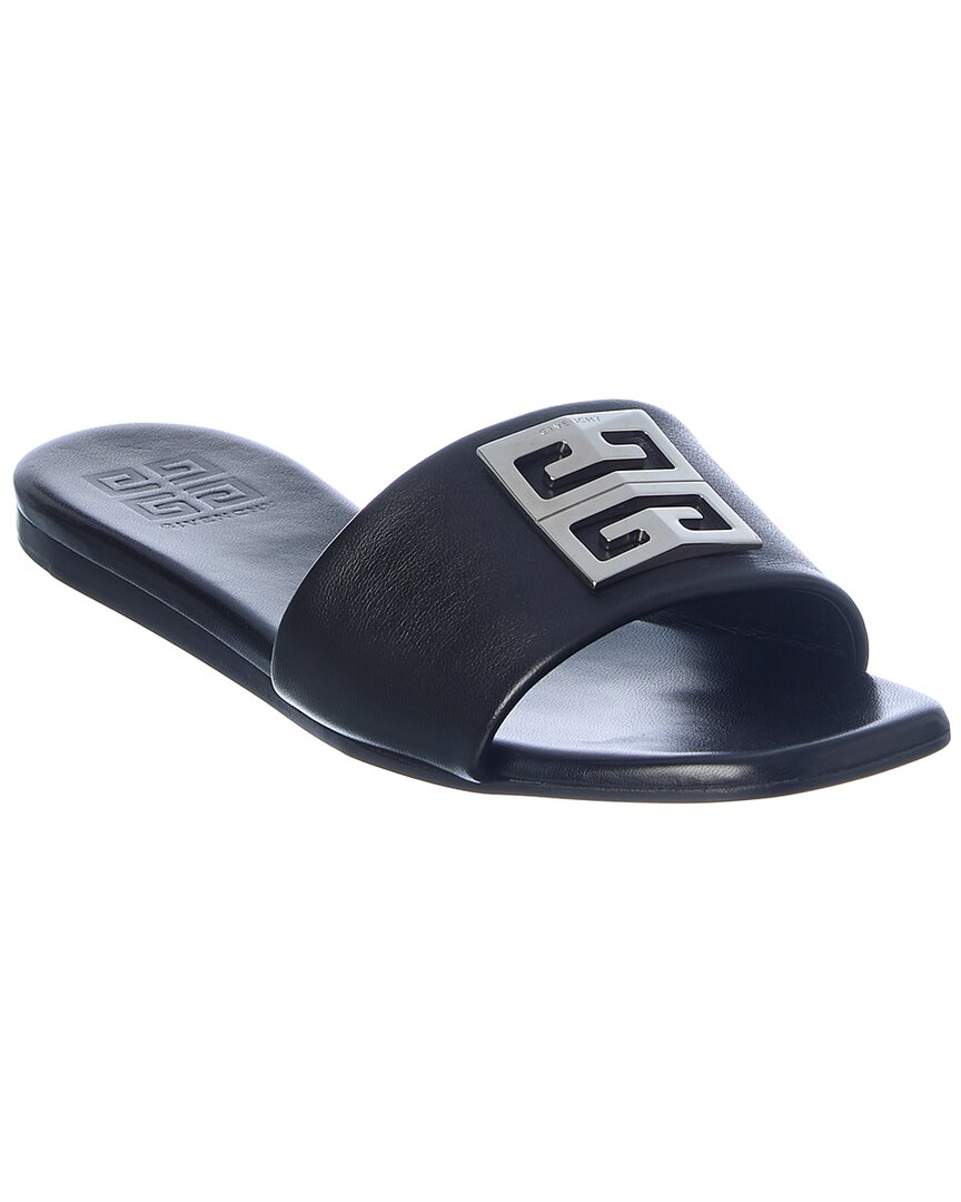 Givenchy Logo-plaque Detail Sandals In Black