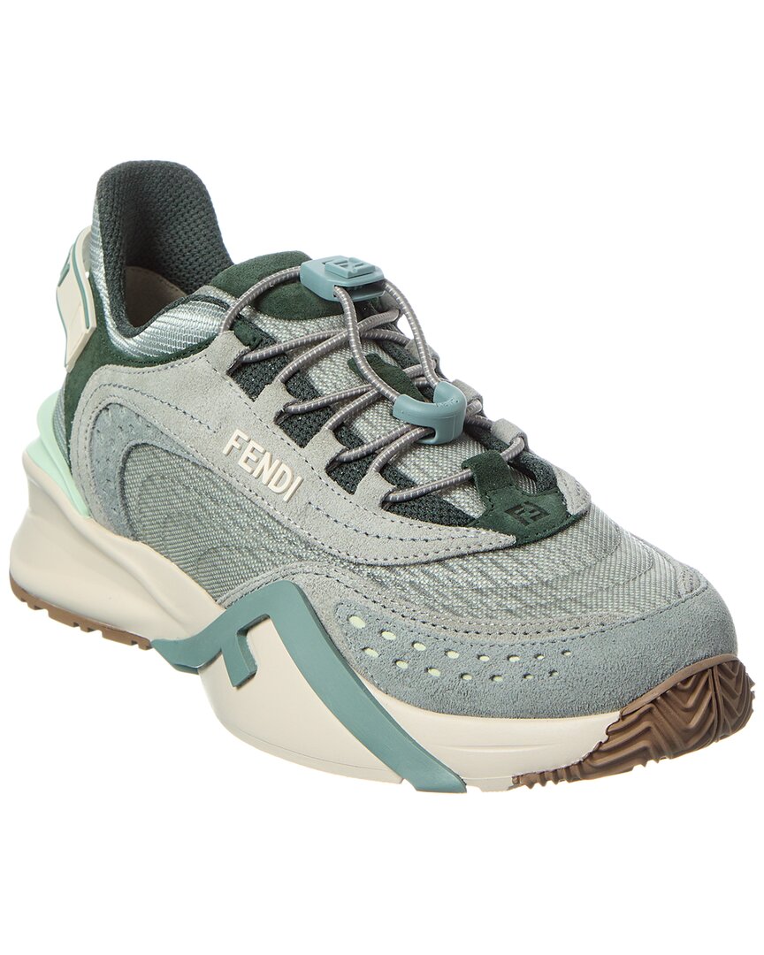 Fendi Flow Mesh & Suede Sneaker