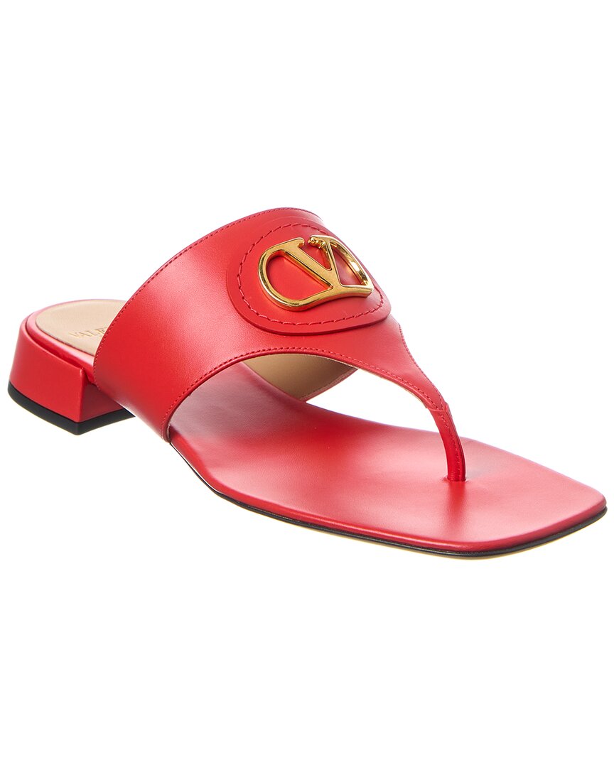 Valentino Garavani Valentino Vlogo Signature Leather Sandal