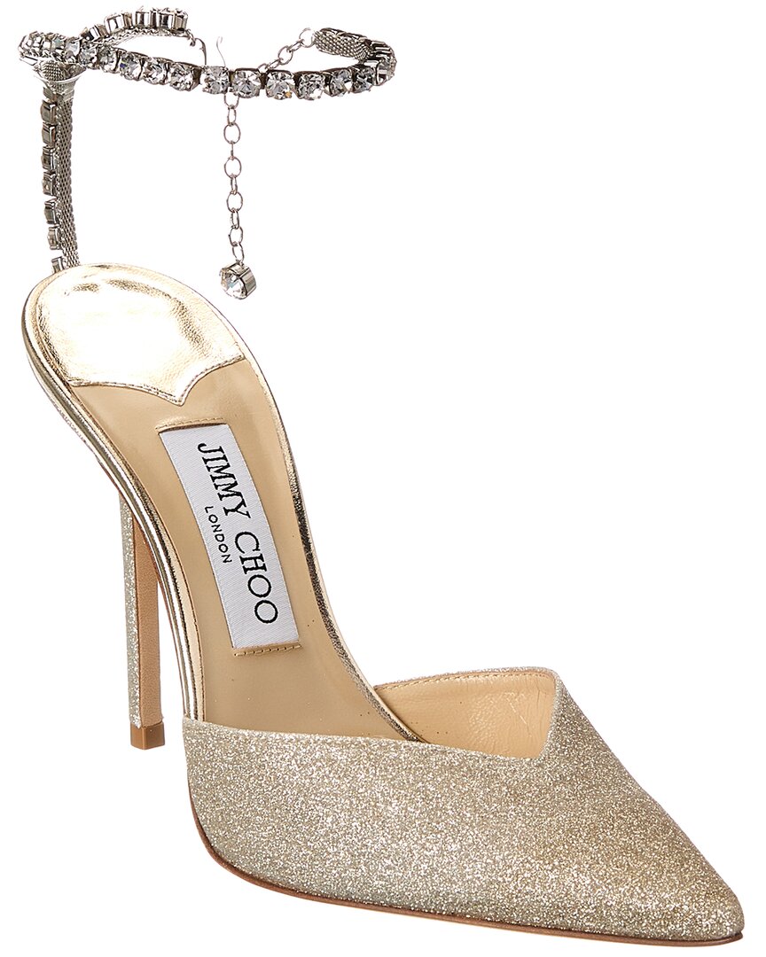 Jimmy Choo Saeda 100 Glitter Pump