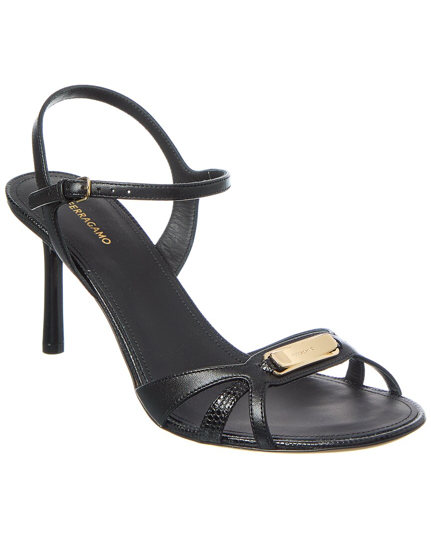 Ferragamo Strappy Sandal With New Vara Buckle