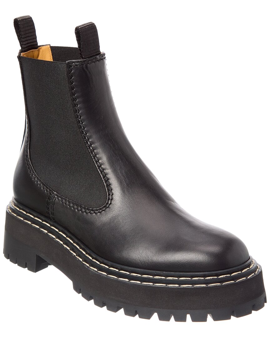 Proenza Schouler Leather Chelsea Boot In Black