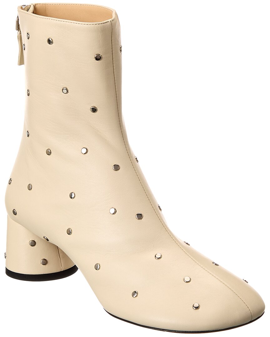 Proenza Schouler Leather Bootie In Neutral