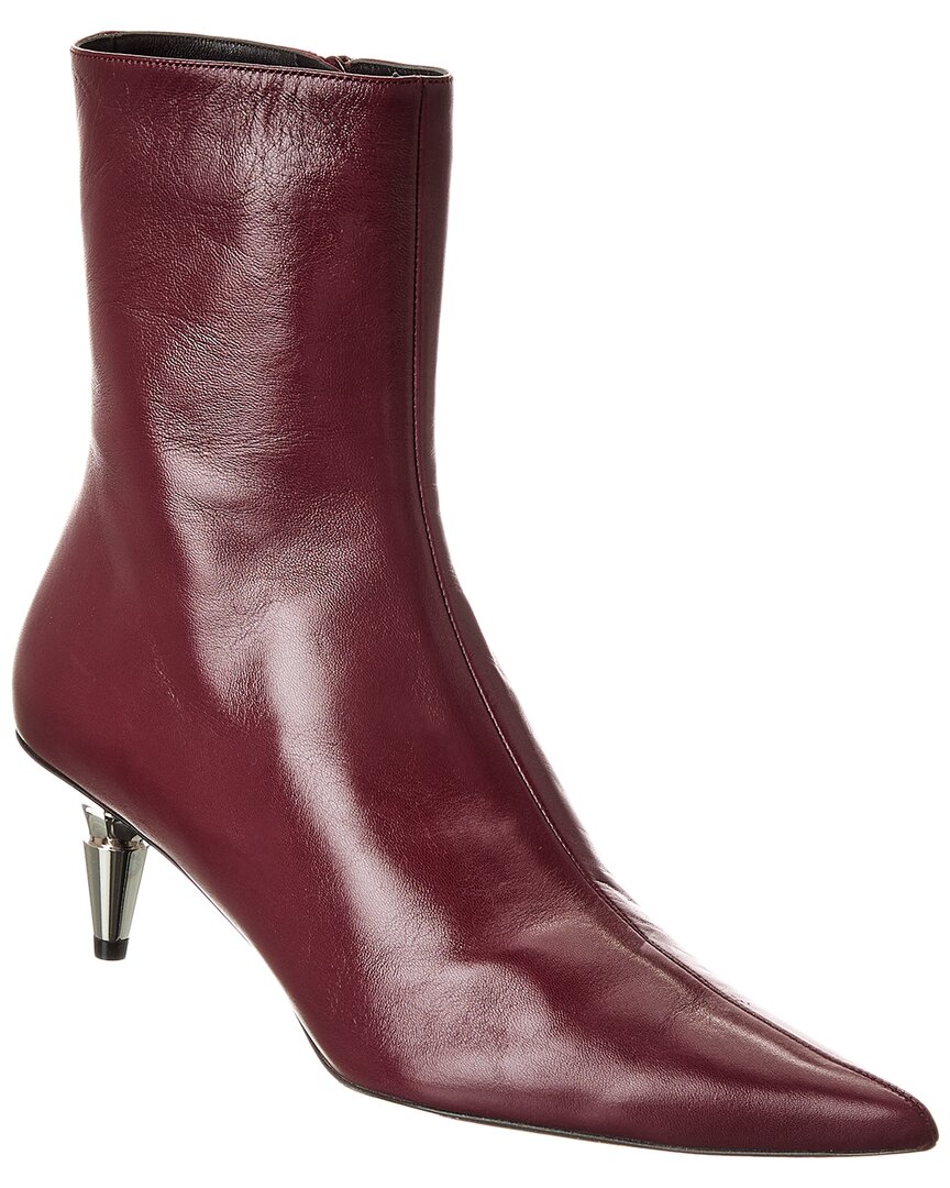 Proenza Schouler Dnu Pack  Spike Leather Boot In Red