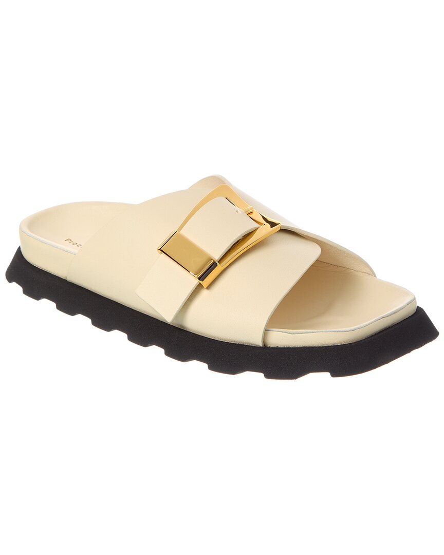 Proenza Schouler Leather Sandal In Gold