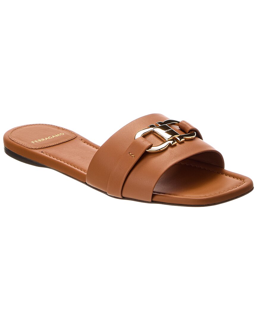 Ferragamo Leah Ornament Leather Sandal Women's | eBay