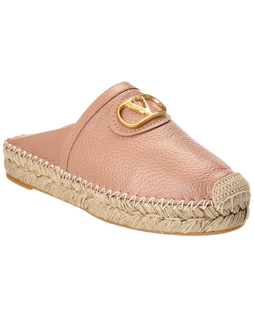 Valentino Garavani Valentino Vlogo Signature Leather Mule