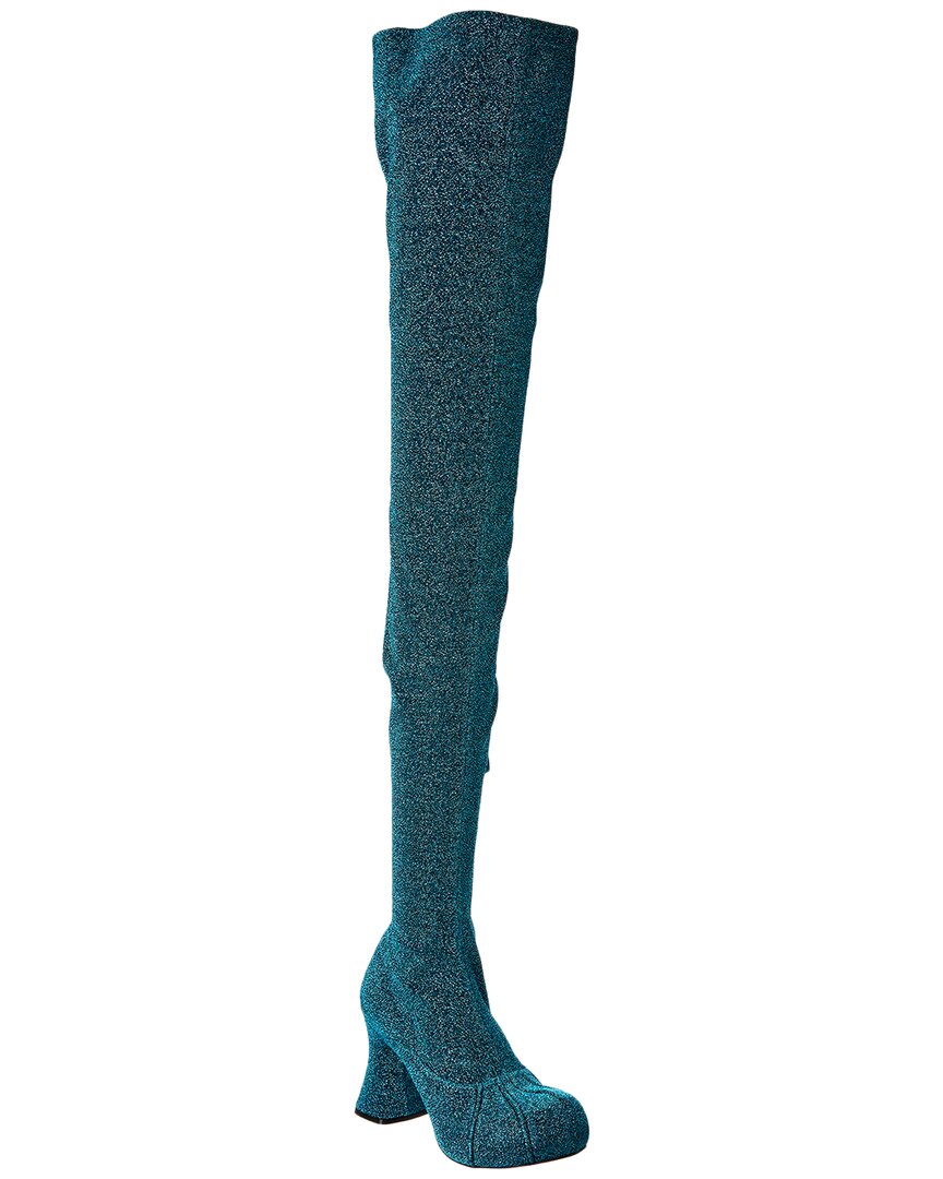 Stella Mccartney Dnu Pack  Groove Over-the-knee Boot In Blue