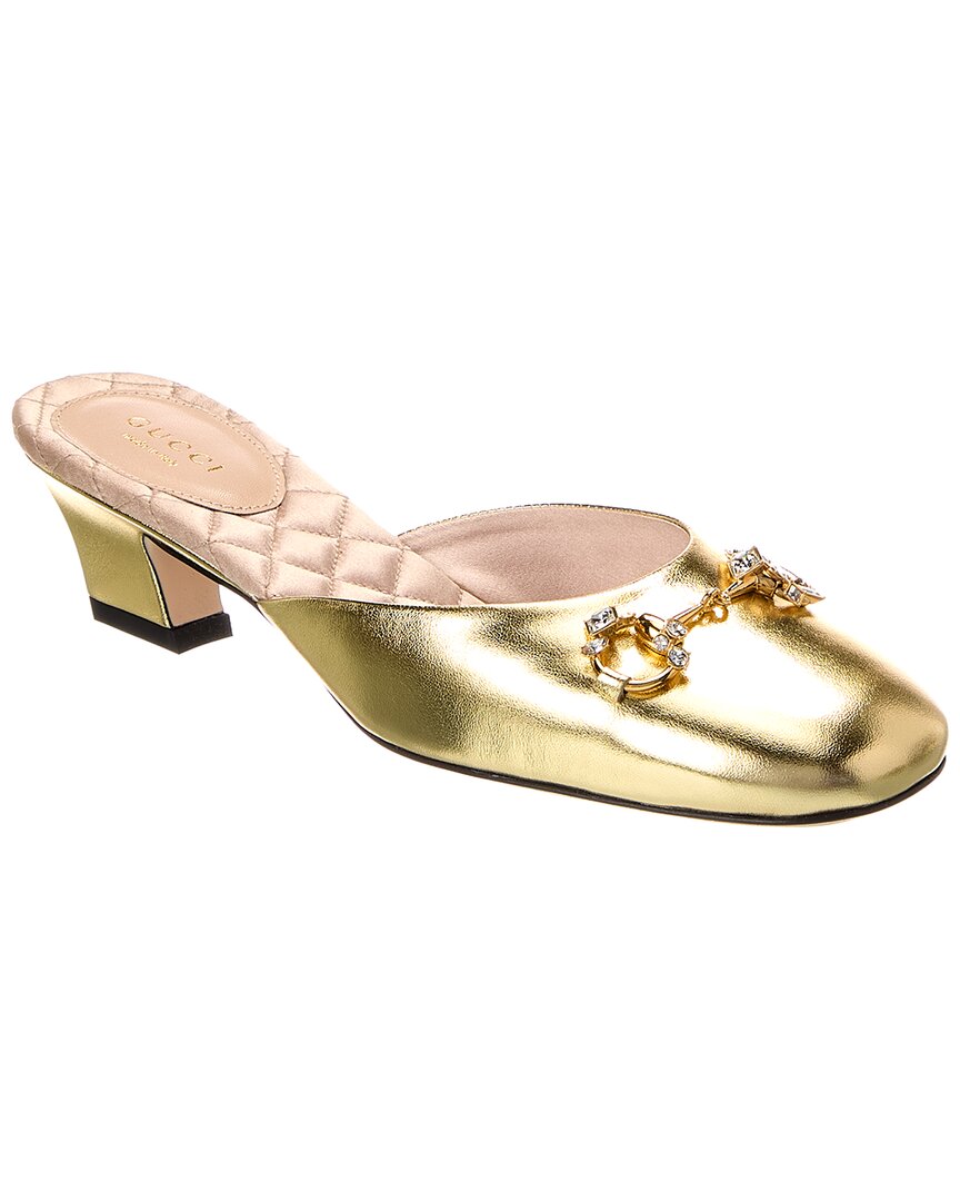 Gucci Horsebit Leather Mule