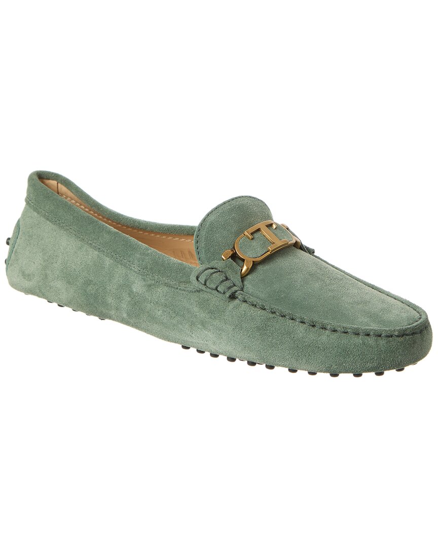 Tod's Suede Loafer In Blue