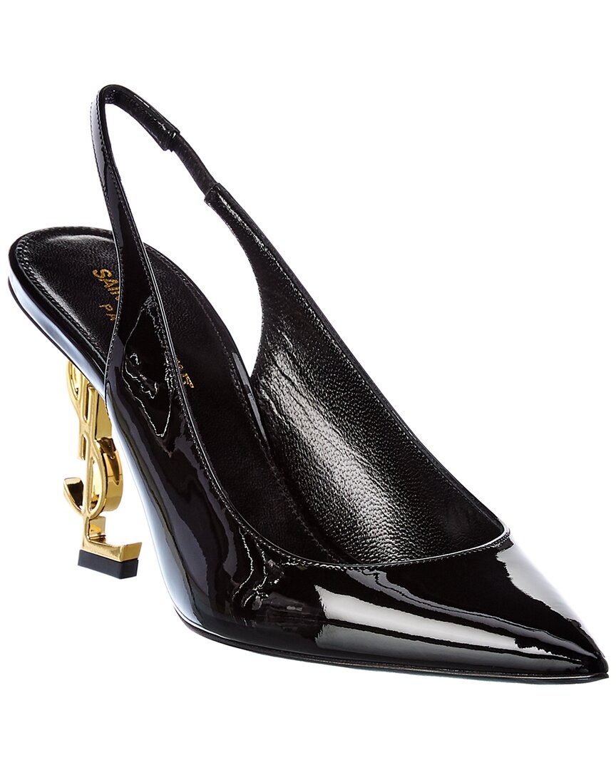 Saint Laurent Opyum Slingback Pumps In Black