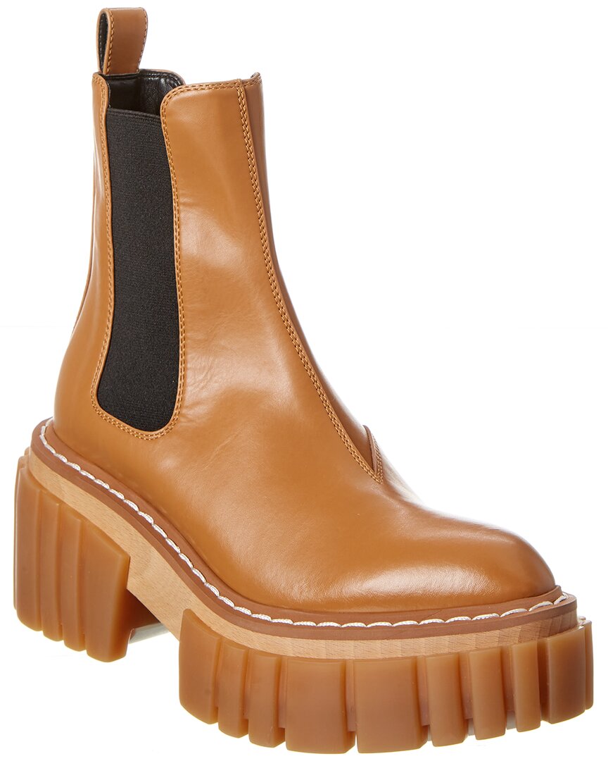 Stella Mccartney Emilie Platform Bootie In Brown