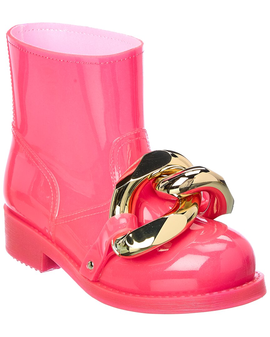 Shop Jw Anderson Chain Rubber Boot In Pink