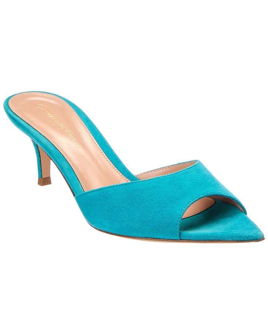 Gianvito Rossi Suede Sandal In Multi