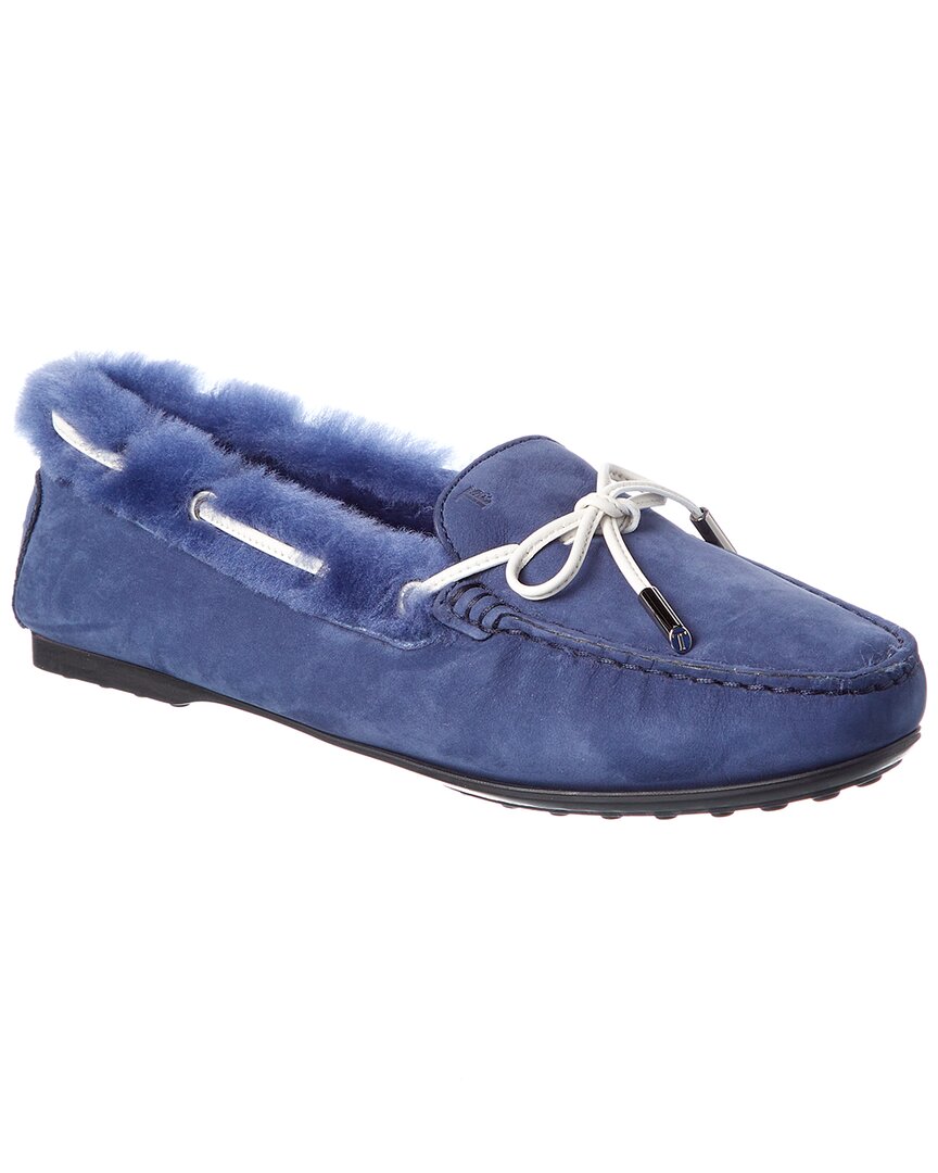 Tod's Tods Leather Loafer In Blue