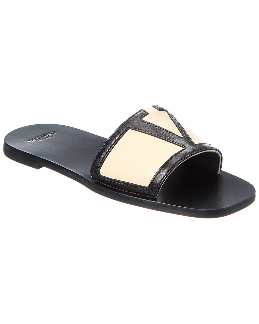 Valentino Garavani Viva Superstar Slide Sandal In Nappa Leather In Multi