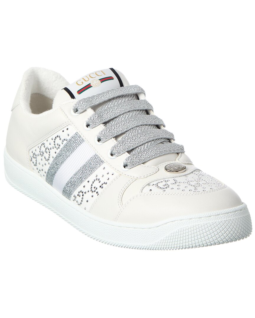 Gucci Screener Canvas & Leather Sneaker
