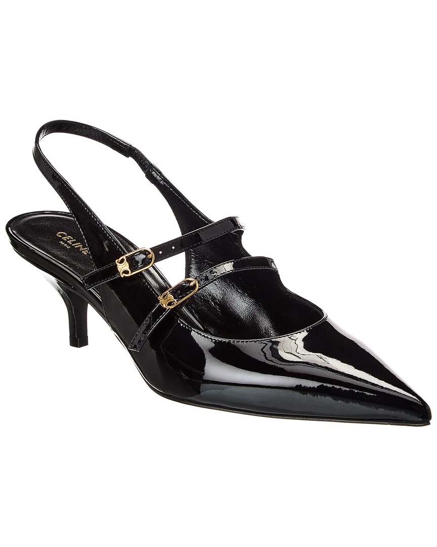 Celine Judy Patent Slingback Pump
