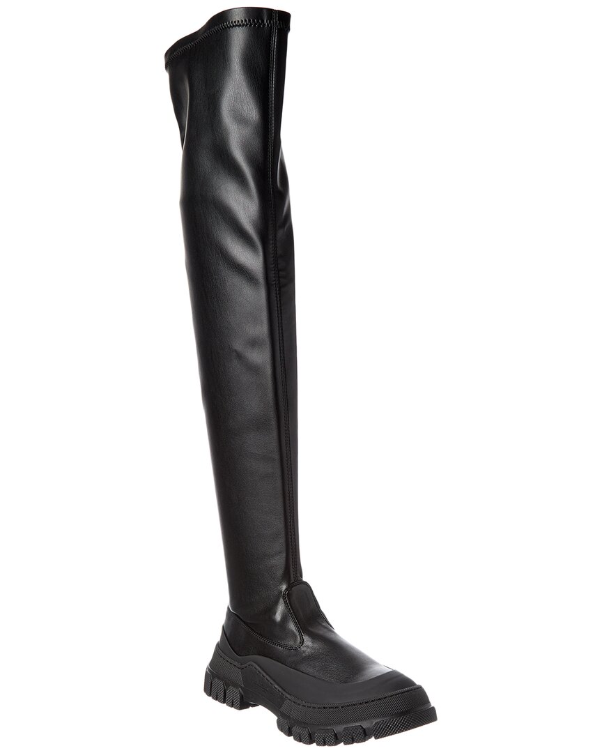 Weekend Max Mara Ballata Leather Thigh-high Boot In Multi