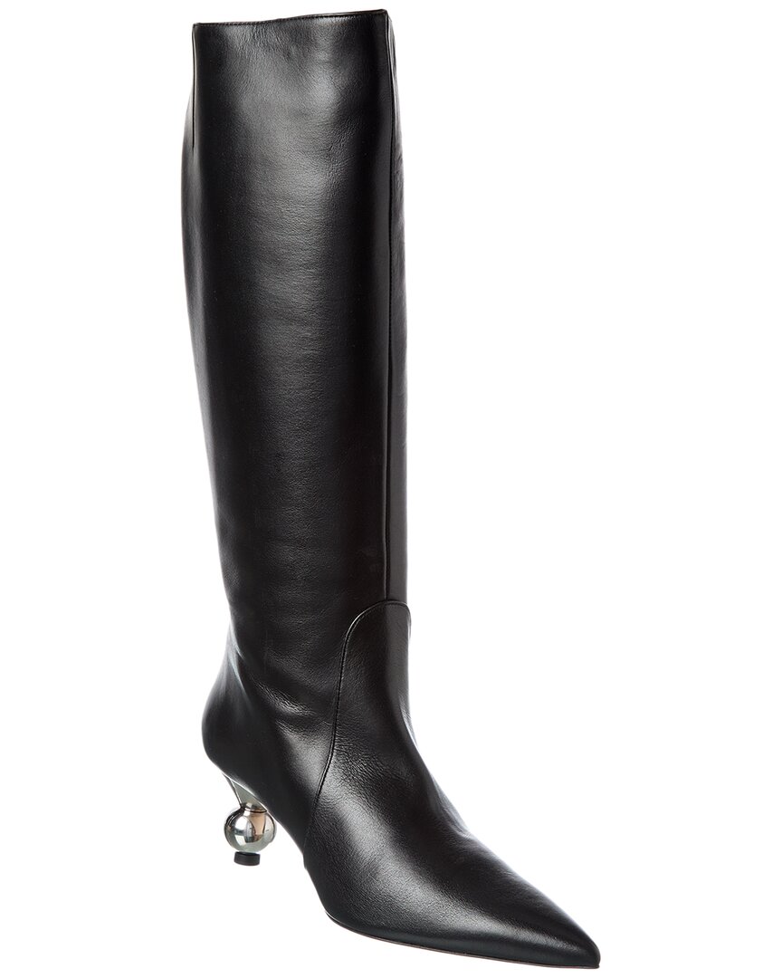 Weekend Max Mara Leather Knee-high Boot In Multi