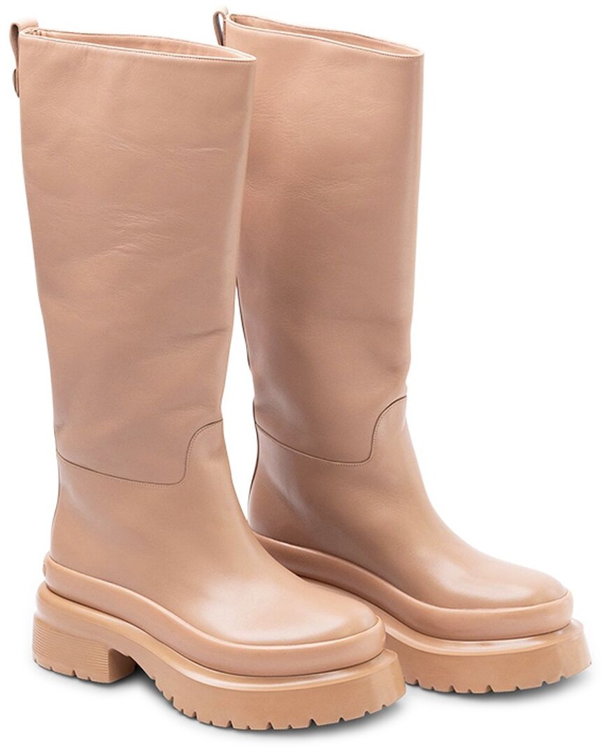Valentino Garavani Valentino Leather Boot In Pink
