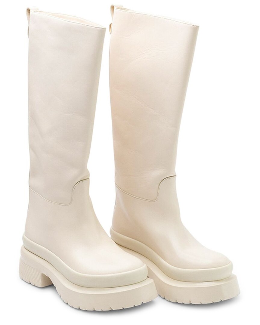 Valentino Garavani Valentino Leather Boot In White