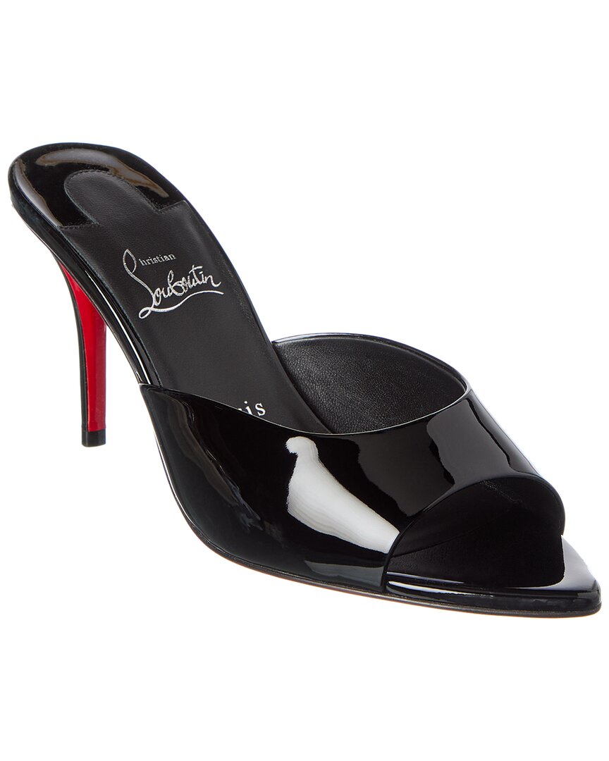 Christian Louboutin Miss Z 80 Patent Mule In Black