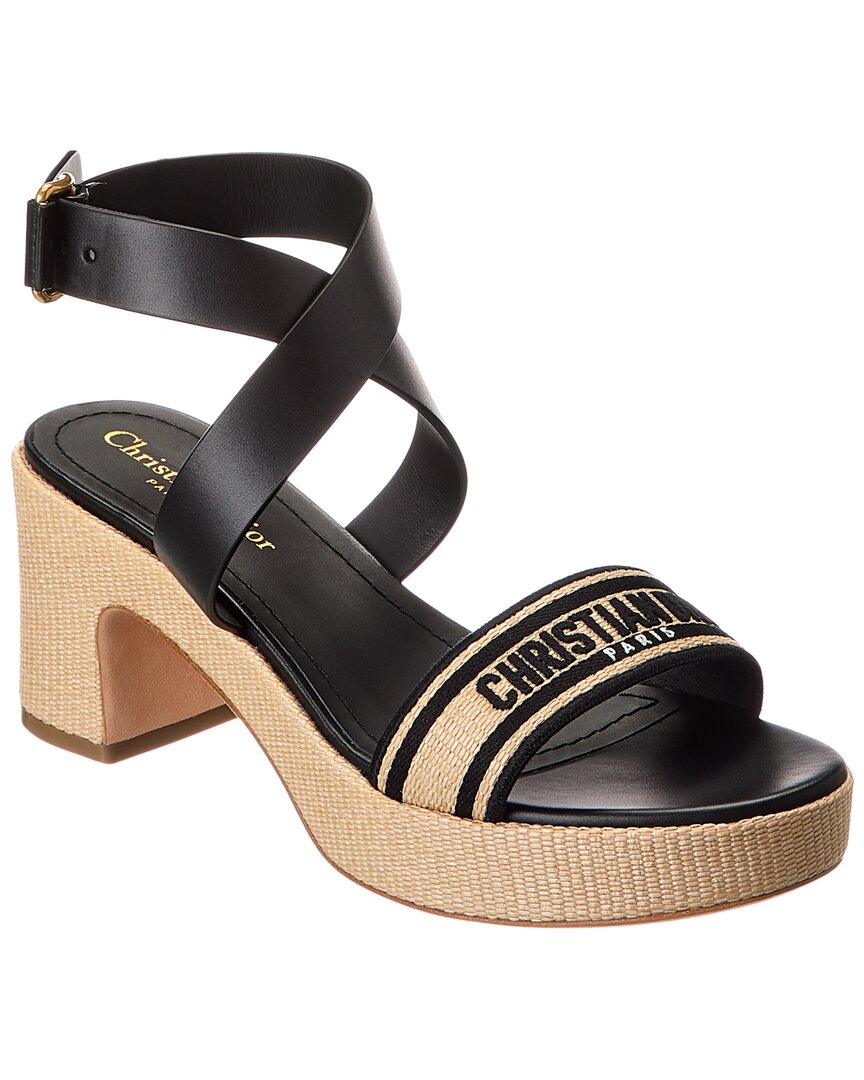Dior Dway Leather Platform Sandal