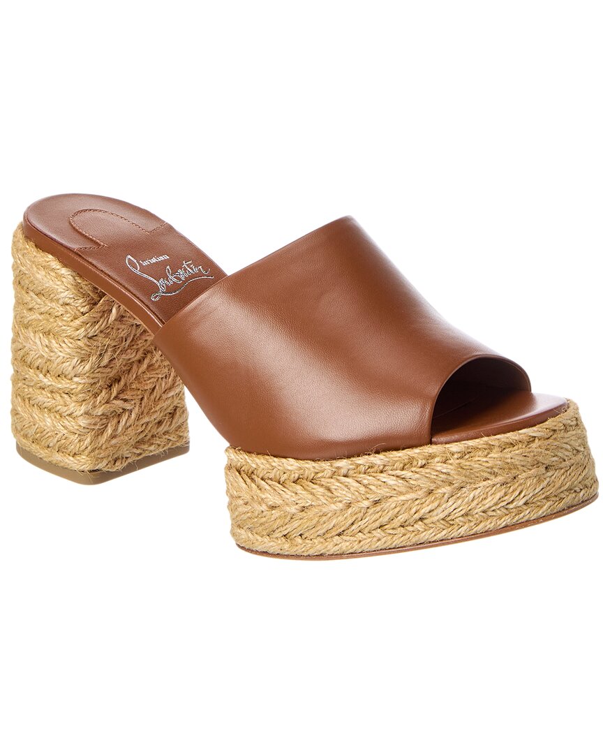 CHRISTIAN LOUBOUTIN CHRISTIAN LOUBOUTIN CALAKALA 85 LEATHER MULE