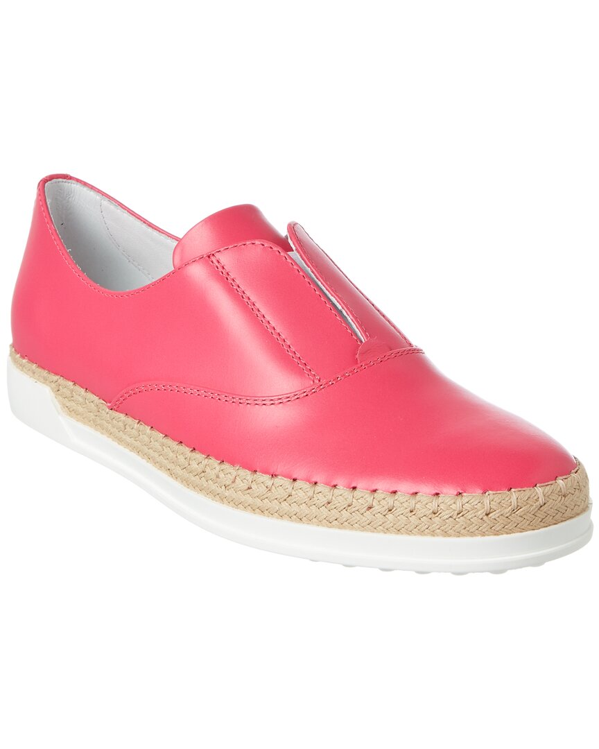Tod's Tods Leather Slip-on In Pink