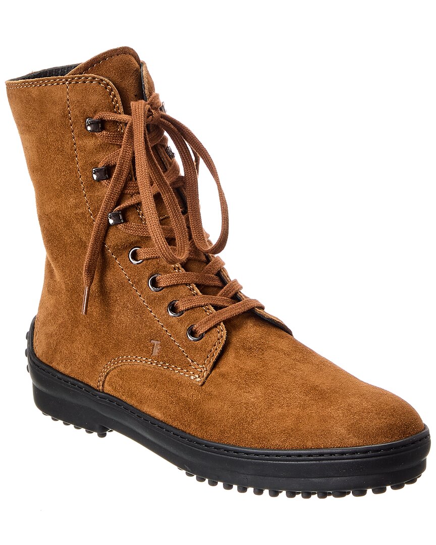 Tod's Suede Boot In Brown