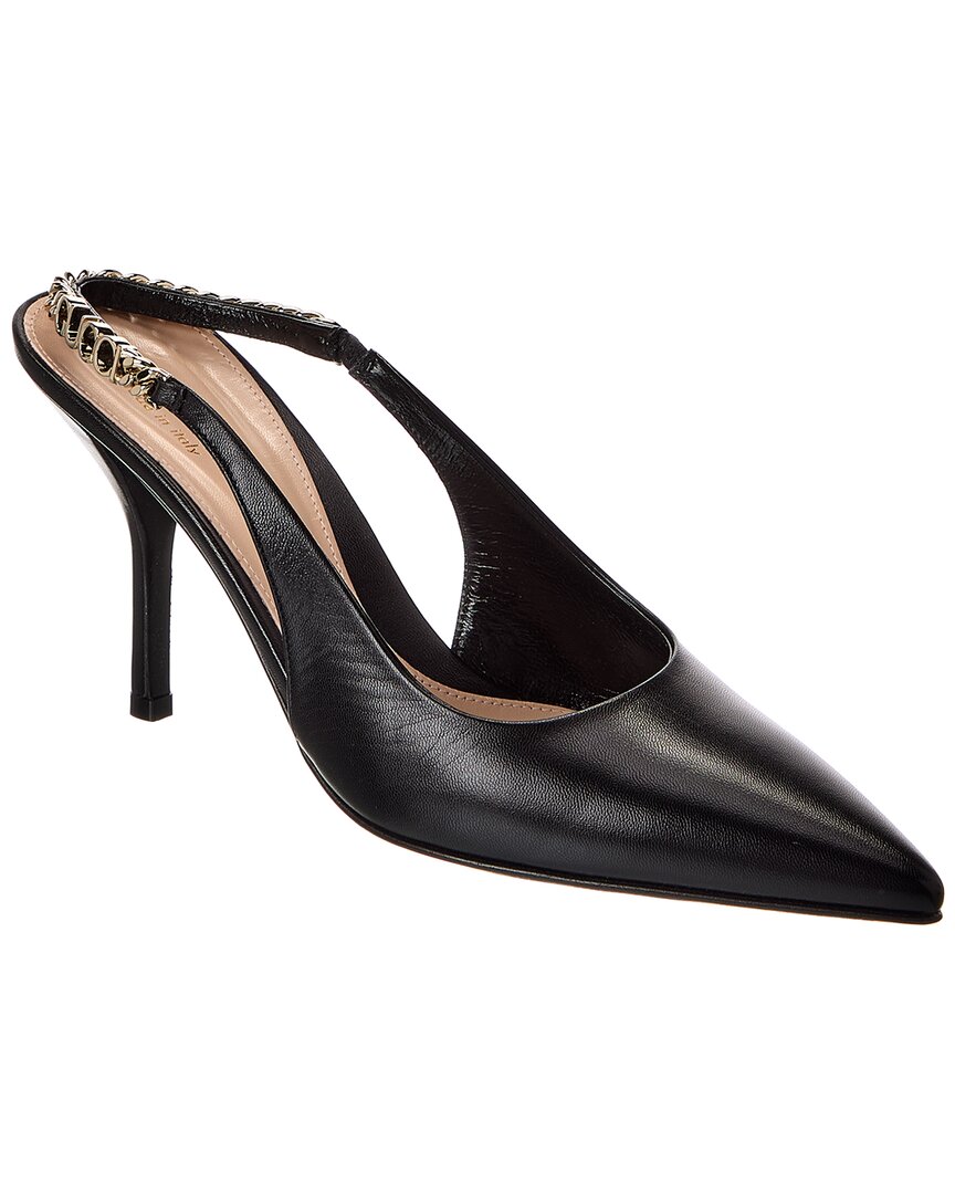 Gucci Signoria Leather Slingback Pump In Black