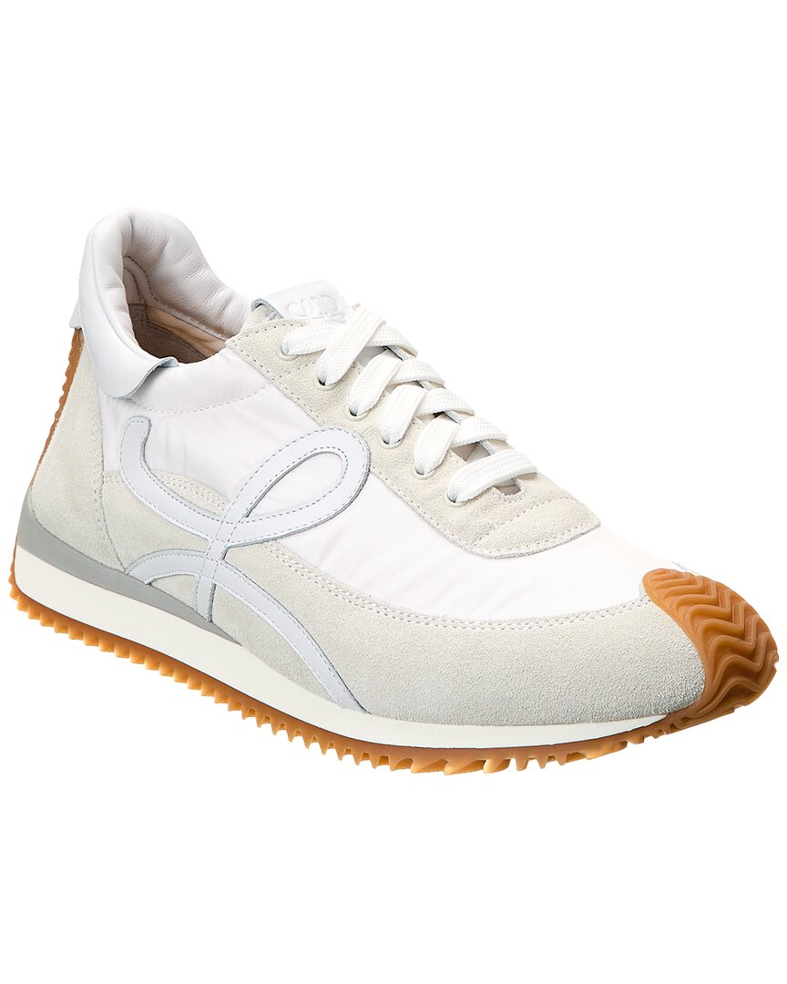 Loewe Flow Runner Nylon & Suede Sneaker In White