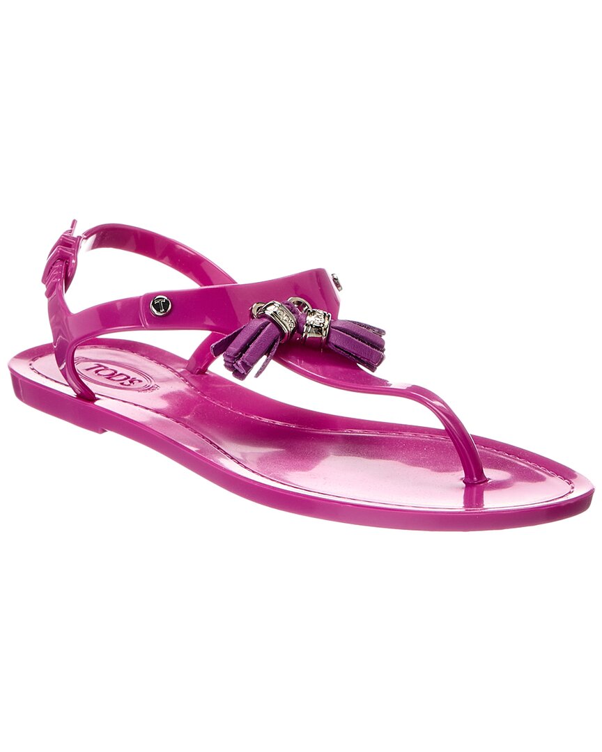 Tod's Jelly Sandal In Purple
