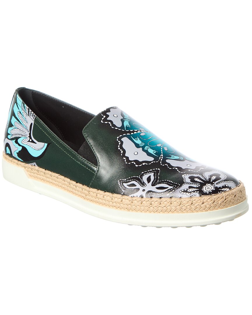 Tod's Leather Loafer In Black