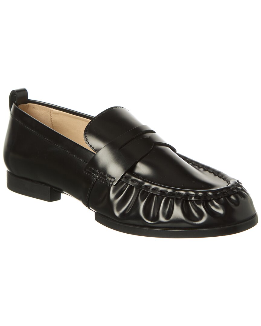 Tod's Leather Loafer In Black