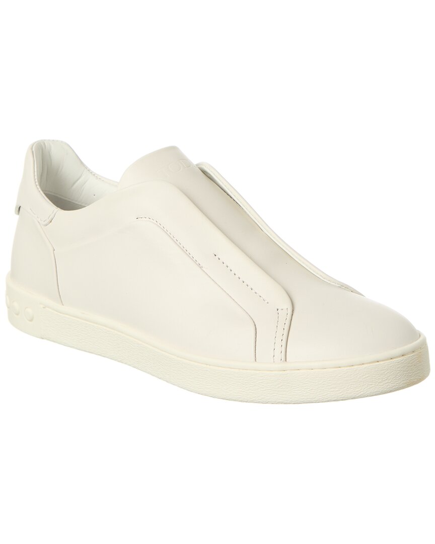Tod's Leather Slip-on Sneaker In White