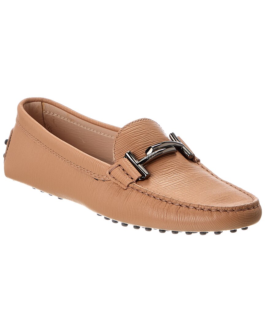 Tod's Leather Loafer In Brown