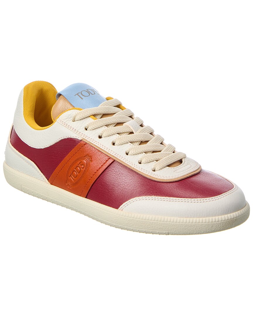 Tod's Leather Sneaker In Multi