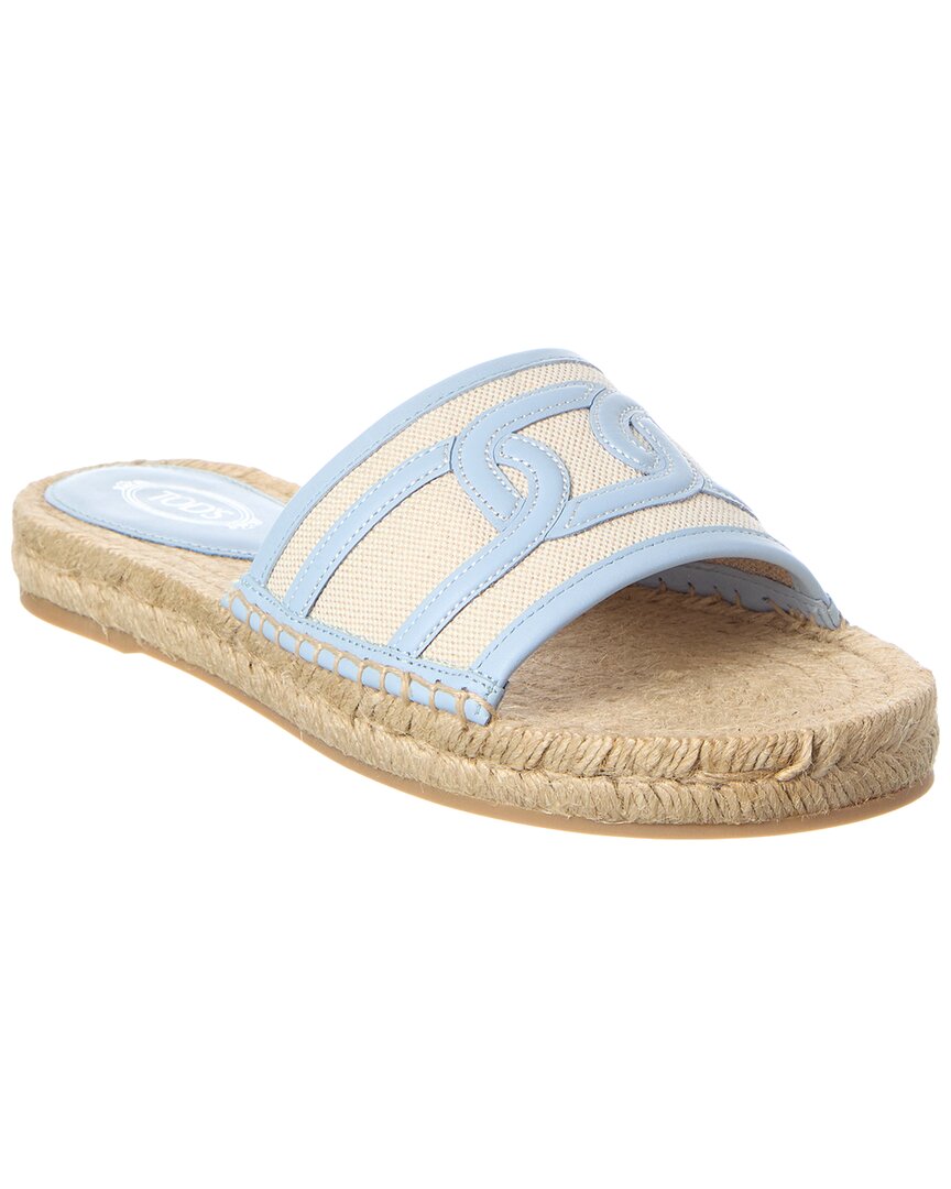 Tod's Canvas & Leather Sandal In Multi