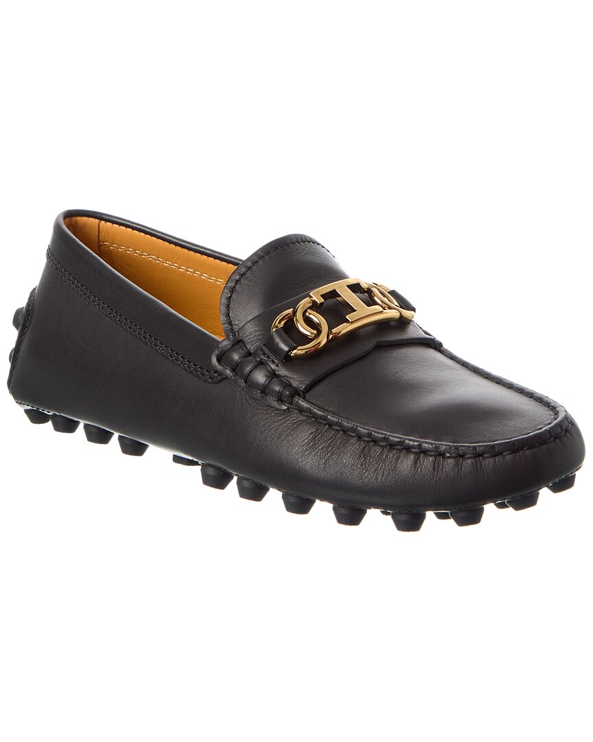 Tod's Leather Loafer In Black
