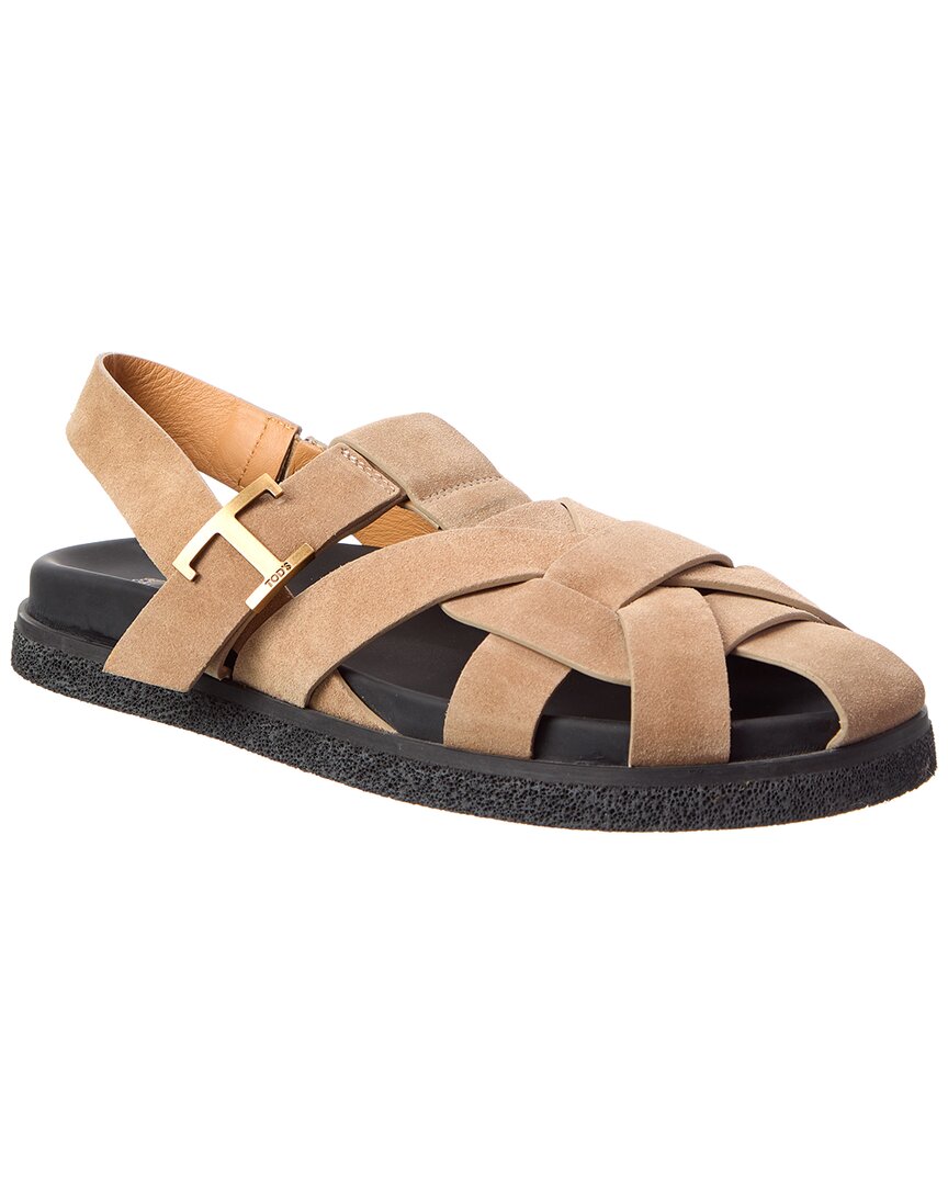 Tod's Suede Sandal In Multi