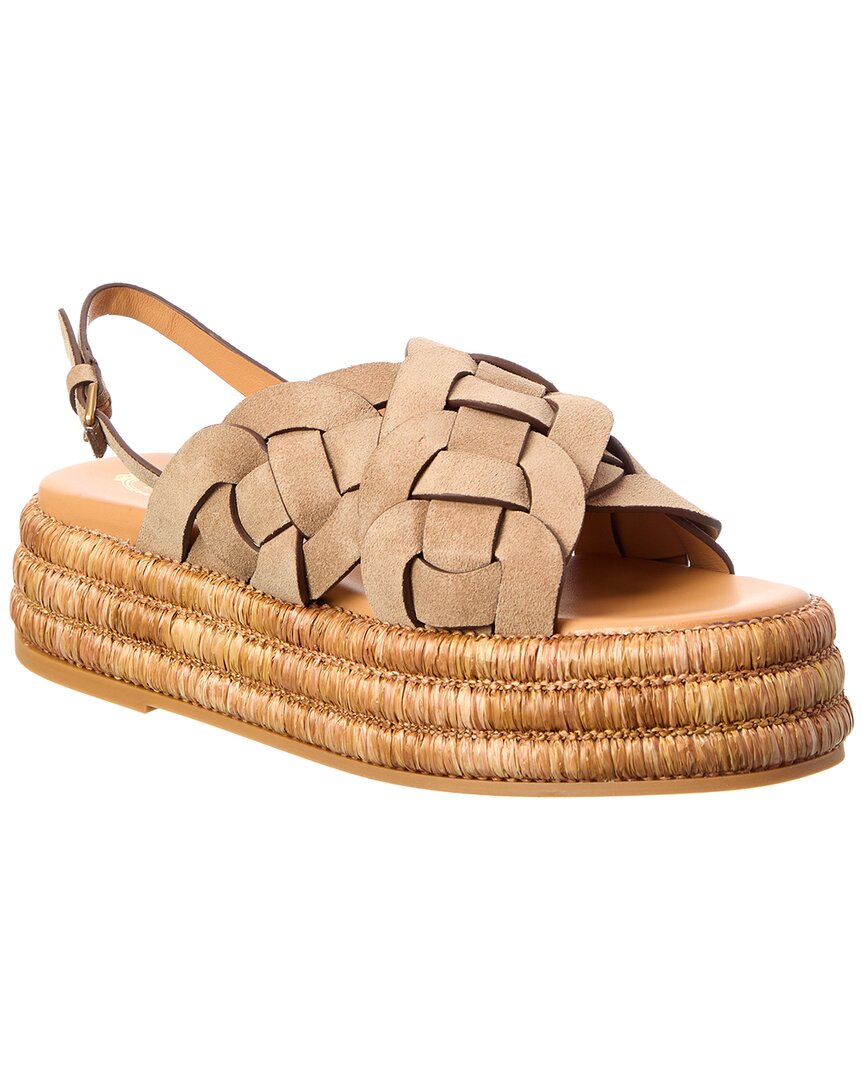 Tod's Suede Platform Sandal