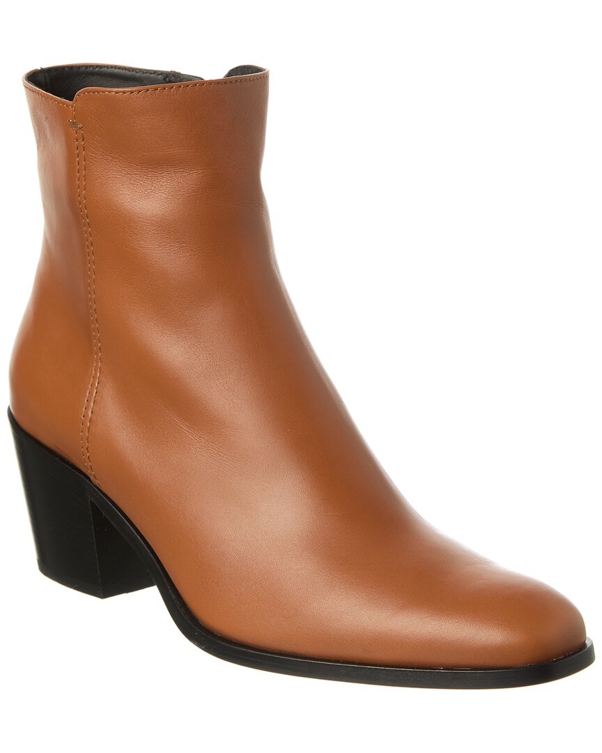 Tod's Leather Bootie In Brown